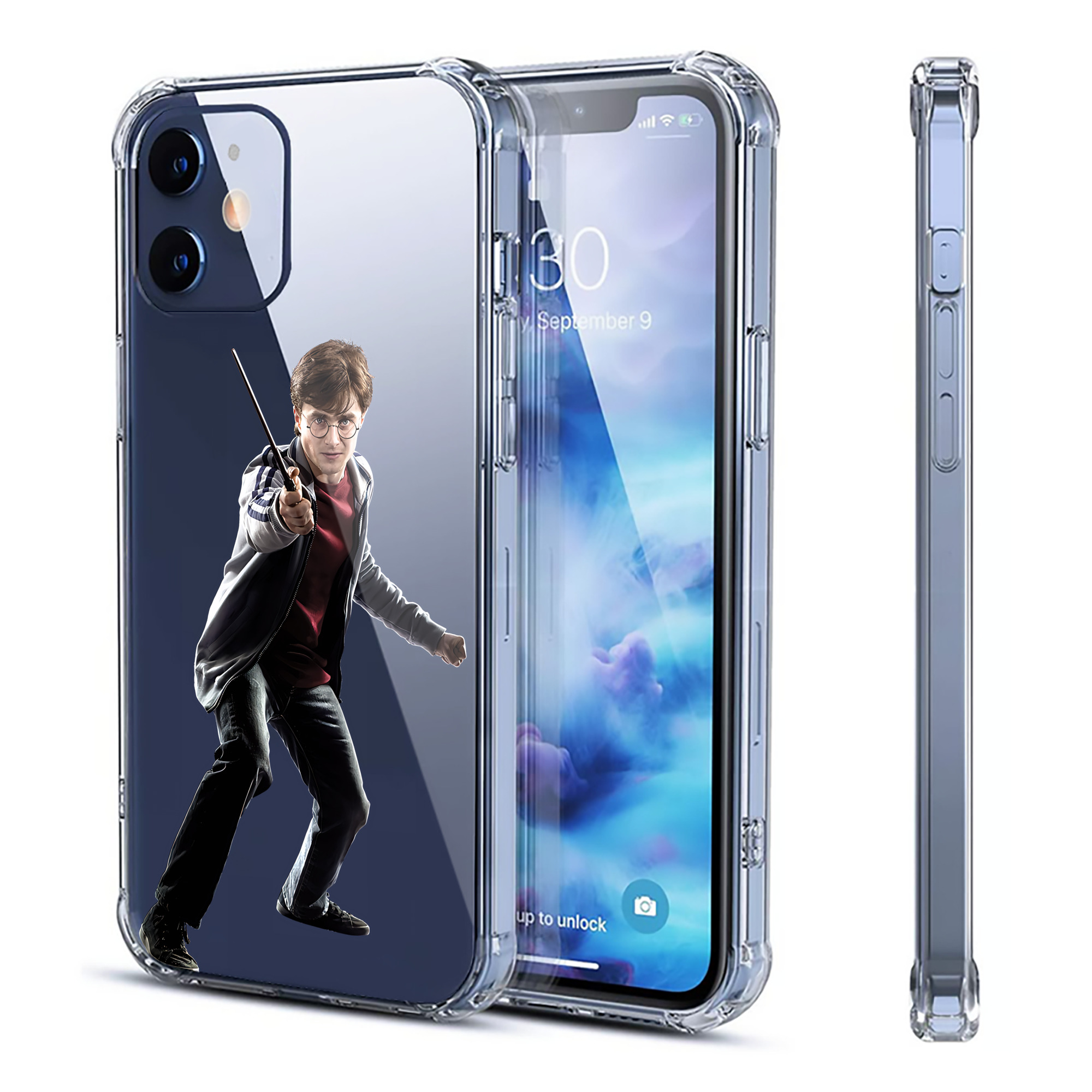 （画像用） Harry Potter ハリー・ポッターシリーズ 【iPhone 12シリーズ対応】透明スマホケース（クリアソフトケース）